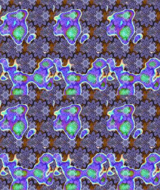 Renkli Bahar Teması eskiz kalıbı. Çiçekli çizim şekli. Mor renkli çiçekler. Düz Çiçek Elementleri Tasarımı.