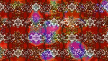 Küçük çaplı çiçeklerdeki basit şirin desenler. Tekstil veya kitap kapakları, imalat, duvar kağıtları, baskı, hediye paketi ve yapıştırma kitabı için çiçek eskizi geçmişi. Raster illüstrasyonu.