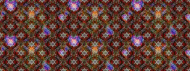 Eskiz klasiği. Raster Şirin kumaş deseni. Renkli Bahar Teması eskiz kalıbı. Düz Çiçek Elementleri Tasarımı.