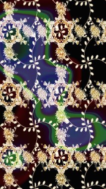 Çiçekli karalama şeklinde Raster çiçek deseni. Nazikçe, güzel çiçek arkaplanı. Siyah renkte çiçekler.