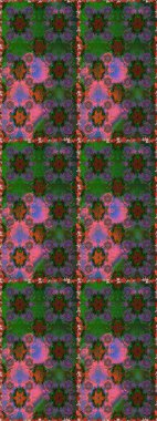 El yapımı çiçek ve bitki koleksiyonu. Raster illüstrasyonu. Eskiz tarzı yeşil ve kahverengi renkler. Şirin karalama çiçekleri olan kusursuz çiçek desenleri. Raster illüstrasyonu.