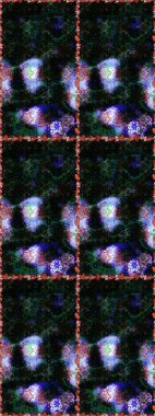 Nazik, sevimli çiçek arkaplanı. Çiçekli karalama şeklinde Raster çiçek deseni. Siyah ve gri renkte çiçekler.