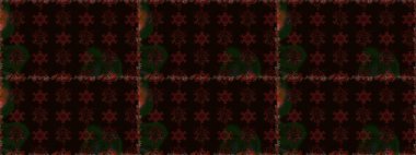 In asian textile style. Raster illustration. Seamless flowers pattern. Flowers on black and brown colors. Colour Spring Theme seamless pattern Background. Flat Flower Elements Design.