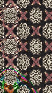 Patlayan çiçekler soyut olarak yerleştirilmiş. Raster deseni. Gri renklerde bahar çiçekleri. Raster illüstrasyonu.