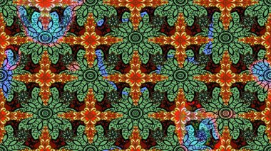 Elle çizilmiş sonbahar çiçeği deseni. Renkli yeşil çizim kalıbı. Doodle tarzı. Tekstil ve kapak tasarımı için mükemmel. Yeşil renkte çiçekler.