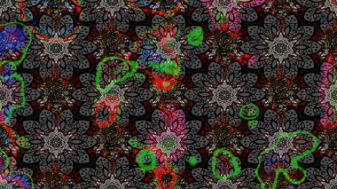 Çiçekli yumuşak bir eskiz şekli. Raster çiçekleri klasik tarzda çizilmiş. Yumuşak, bahar çiçekleri siyah renklerde. Raster illüstrasyonu.