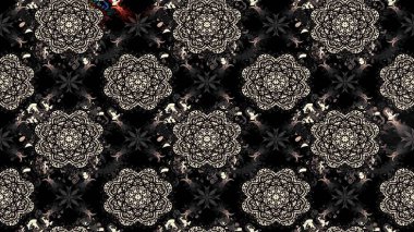 Raster Güzel kumaş deseni. Raster suluboya deseni, narin çiçekler, siyah çiçekler, tebrik kartı şablonu..