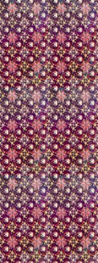 Süslü kumaş deseni. Renkli Bahar Teması eskiz kalıbı. Raster illüstrasyonundaki çiçek desenli çizim. Düz Çiçek Elementleri Tasarımı.