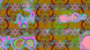 Kahverengi renkli çiçekler. Güzel çiçek deseni. Düz Çiçek Elementleri Tasarımı. Renkli Bahar Teması çizim şablonu.