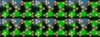 Çiçekli çiçek deseni, suluboya. Düz Çiçek Elementleri Tasarım Raster illüstrasyonu. Yeşil ve mavi renkli çiçekler. Renkli Bahar Teması çizim şablonu.