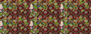 Çiçeksel fantezi tasarımı ve parlak bir arka plan çizimi. Renkli Bahar Teması eskiz kalıbı. Düz Çiçek Elementleri Tasarımı.