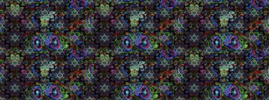 Renkli Bahar Teması eskiz kalıbı. Güzel çiçek deseni. Siyah renkli çiçekler. Düz Çiçek Elementleri Tasarımı.