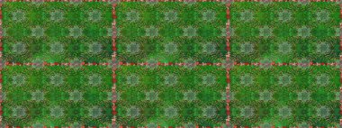 Raster düz çiçekleri pürüzsüz desen. Hediye ambalaj kağıdı, tebrik kartları, posterler ve pankart tasarımı. Yeşil ve nötr renkte çiçekler.