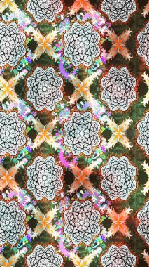 Suluboya çizim kalıbı. Dekorasyon ve tasarım için güzel bir desen. Moda baskısı. Çiçeğin suluboya çizimlerinin mükemmel deseni. Raster illüstrasyonu. Eski.