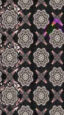 Düz Çiçek Elementleri Tasarımı. Gri renkli çiçekler. Renkli Bahar Teması eskiz kalıbı. Çiçekli çiçek deseni, suluboya. Raster illüstrasyonu.