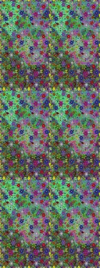 Çiçeksiz desenlerin resmi. Vadinin yeşil renkli çiçekleri.