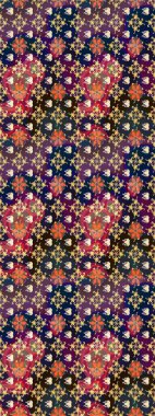 Düz Çiçek Elementleri Tasarımı. Sevimli çiçek raster deseni. Renkli Bahar Teması eskiz kalıbı. Kahverengi ve mavi renkte çiçekler.