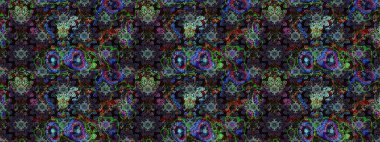 Renkli Bahar Teması eskiz kalıbı. Güzel çiçek deseni. Siyah renkli çiçekler. Düz Çiçek Elementleri Tasarımı.