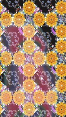 Nazikçe, sarı renkte bahar çiçekleri. Çiçekli yumuşak bir eskiz şekli. Raster çiçekleri klasik tarzda çizilmiş. Raster illüstrasyonu.