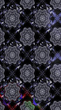 Nazik, narin çiçek arkaplanı. Çiçekli karalama şeklinde Raster çiçek deseni. Siyah renkte çiçekler.