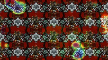 Çizim çiçek deseni duvar kâğıdı olarak kullanılabilir. Gri renkli çiçekler. Raster illüstrasyonu.