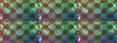 Yeşil renklerde. Çiçekli güzel suluboya desen. Raster illüstrasyonu.