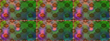 Düz Çiçek Elementleri Tasarımı. Renkli Yaz Temalı Kusursuz Arkaplan. Yeşil ve kahverengi renkli çiçekler. Çiçekli pürüzsüz retro desen.