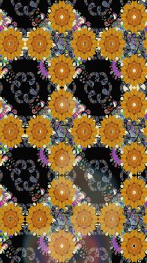 Poster ya da kapak için arka plan. Yapraklı çizim şekli. Davetiye ve kartpostal tasarımı için dekoratif çiçek unsurları. Tekstil için figür. Sevimli zarif çiçekler Raster illüstrasyonu.