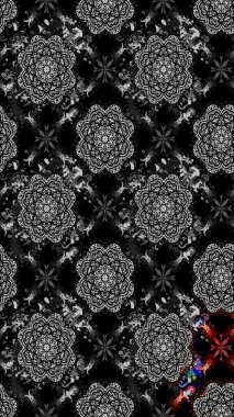 Güzel karalamalı çiçek desenli çizim. Küçük çiçekteki sevimli çiçek deseni. Raster illüstrasyonu. Güzel kumaş deseni.