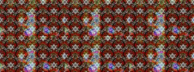 Eskiz arkaplan modeli. Kahverengi yapraklı yabani çiçekler. Suluboya, elle çizilmiş. Raster illüstrasyonu.