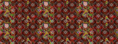 Güzel çiçek deseni. Kahverengi renkli çiçekler. Renkli Bahar Teması eskiz kalıbı. Düz Çiçek Elementleri Tasarımı.