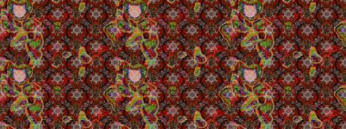 Güzel çiçek deseni. Kahverengi renkli çiçekler. Renkli Bahar Teması eskiz kalıbı. Düz Çiçek Elementleri Tasarımı.