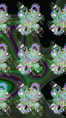 Tekstil veya kitap kapakları, imalat, duvar kağıtları, baskı, hediye paketi ve yapıştırma kitabı için çiçek eskizi geçmişi. Raster illüstrasyonu. Küçük ölçekli çiçeklerdeki basit sevimli desen.