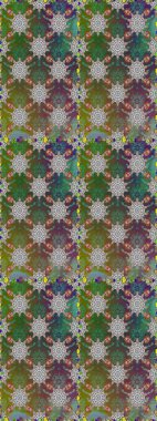 Renkli Bahar Temalı Kusursuz Arkaplan. Zentangle soyut çiçekleri. Karalama çiçeği. Düz Çiçek Elementleri Tasarımı. Güzel kumaş deseni. Raster illüstrasyonu.