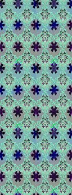 Yumuşak, yaz çiçekleri mavi ve nötr renklerde. Çiçekli karalama şeklinde Raster çiçek deseni. Raster illüstrasyonu.