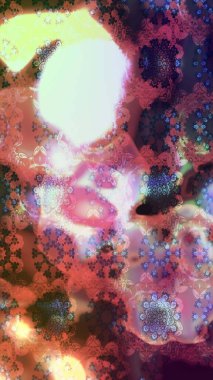 Çiçekli çiçek deseni, suluboya. Raster deseni. Süslü kumaş deseni.