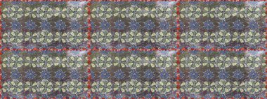 Sorunsuz vintage. Raster şirin kumaş deseni. Bahar Tema Dikişsiz desen arka plan rengi. Düz çiçek öğeleri tasarım.