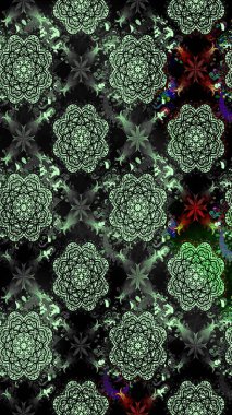 Düz Çiçek Elementleri Tasarımı. Raster Şirin kumaş deseni. Eskiz klasiği. Renkli Bahar Teması çizim şablonu.