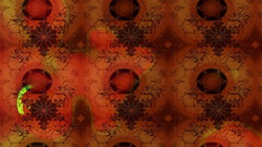 Kahverengi renkli çiçekler. Raster düz çiçek çizim deseni. Tasarım hediye paketi, tebrik kartları, posterler ve afiş tasarımı.