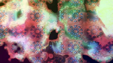 Raster illüstrasyonu. Robot resim. Tarafsız renklerde çiçekler. Şirin çiçek elementleri..