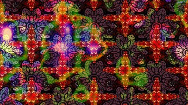 Raster illüstrasyonu. Kahverengi renklerde. Çiçek. Taslak dekoratif arka plan, çiçek mandala.