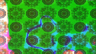 Çiçekli çiçek deseni, suluboya. Raster deseni. Küçük çiçekte güzel bir çiçek deseni..