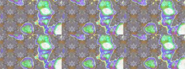 Raster illüstrasyonu. Çizim çiçek deseni duvar kâğıdı olarak kullanılabilir. Gri renkli çiçekler.