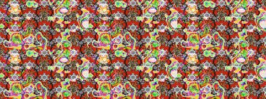 Sınır Kızılderili çiçekli paisley patten. Taslak süsleme izi. Etnik Mandala havlusu. Raster Henna tarzı. Tebrik kartı arkaplanı, boyama kitabı, arkaplan, tekstil için kullanılabilir.