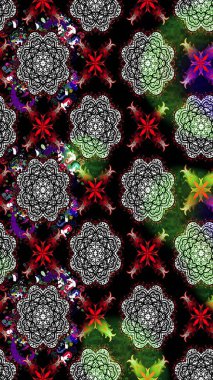 Sevimli küçük çiçek desenle. Raster resim. Çiçek desenli çiçek ve yaprakları ile.