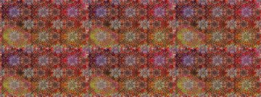 Çiçek deseni. Kahverengi renkli çiçekler. Kahverengi renklerde çiçeksiz. Raster illüstrasyonu. Şatafatlı bahar bahçesi dokusu.