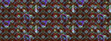 Raster Illustrasyon 'daki Çiçek Deseni' nin son moda çizimi. Güzel kumaş deseni. Renkli Yaz Temalı eskiz kalıbı. Düz Çiçek Elementleri Tasarımı.