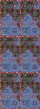 Raster düz çiçekleri pürüzsüz desen. Hediye ambalaj kağıdı, tebrik kartları, posterler ve pankart tasarımı. Gri ve mavi renkte çiçekler.