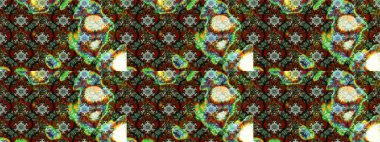 Tropik çiçekler. Gömlek, arka plan modelini çiz. Yeşil renkte çiçekler.