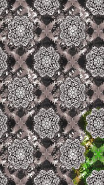 Küçük çiçekteki sevimli çiçek deseni. Gri renkli çiçekler.